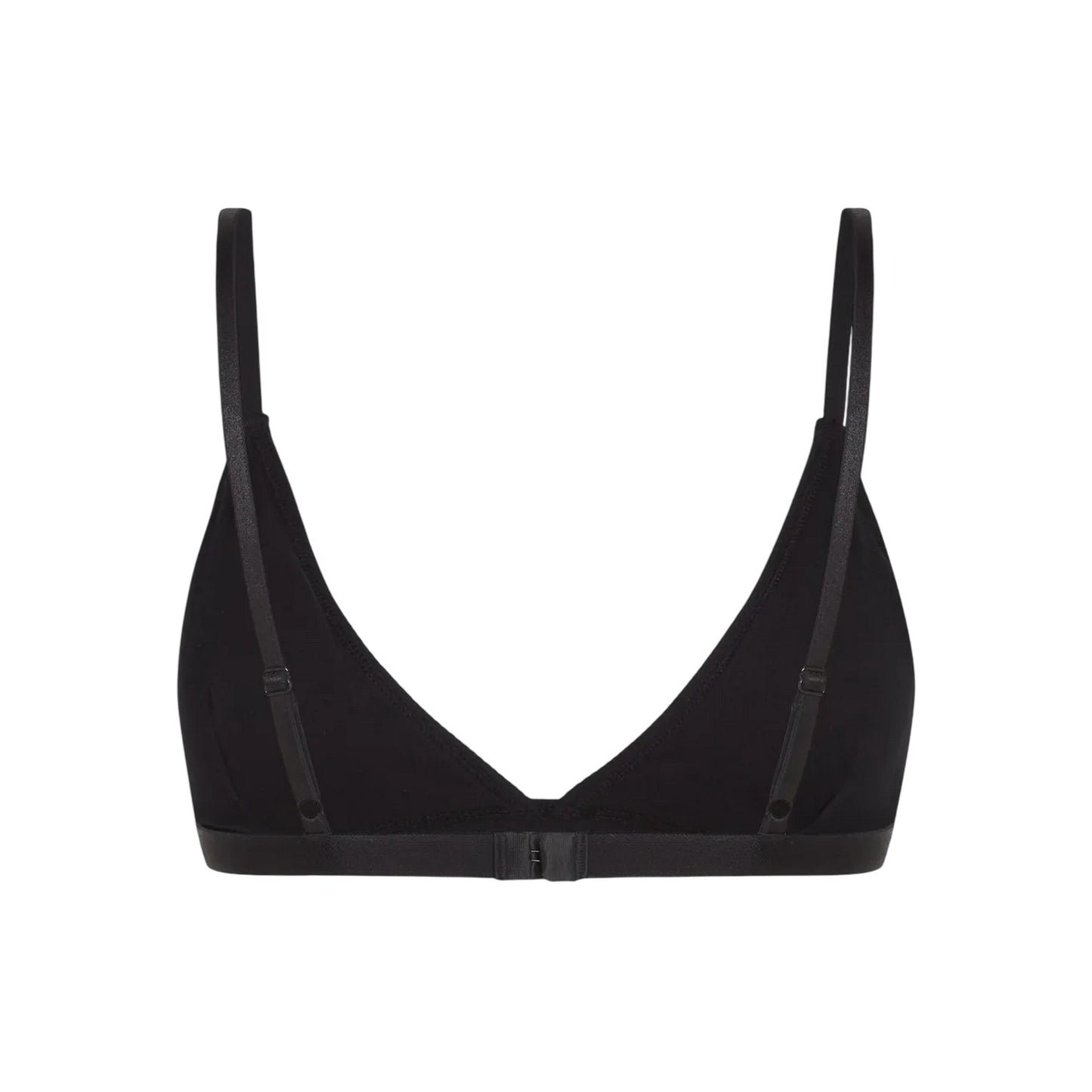 Black - Back - Adidas Womens-Ladies Cotton Triangle Cups Bralette