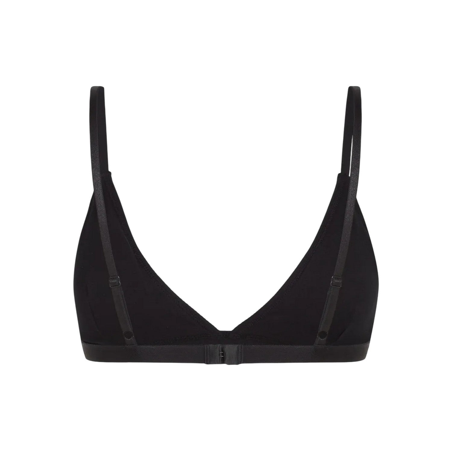 Black - Back - Adidas Womens-Ladies Cotton Triangle Cups Bralette
