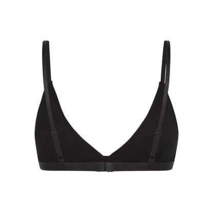 Black - Back - Adidas Womens-Ladies Cotton Triangle Cups Bralette