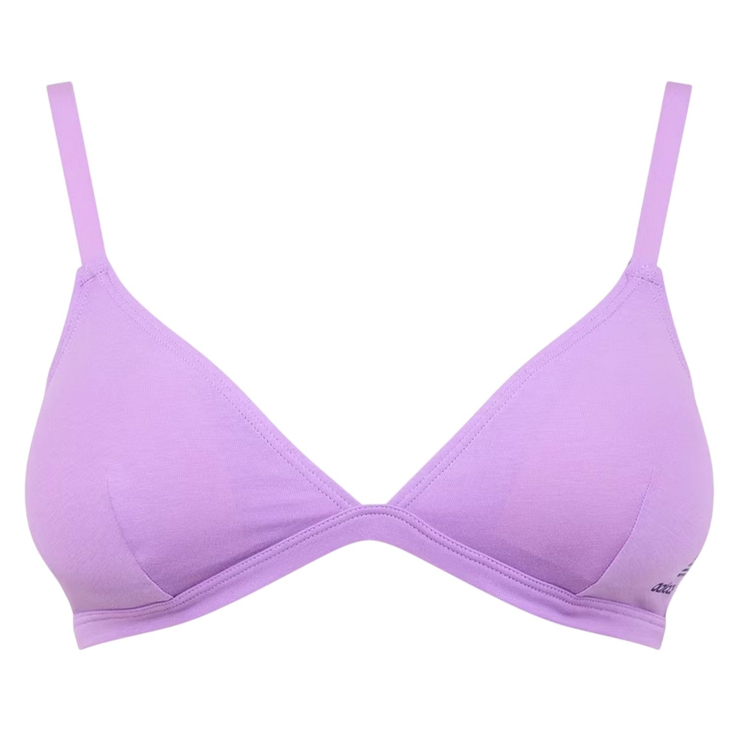 Lilac - Front - Adidas Womens-Ladies Cotton Triangle Cups Bralette