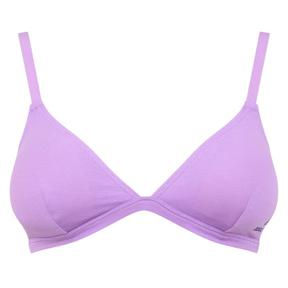 Lilac - Front - Adidas Womens-Ladies Cotton Triangle Cups Bralette