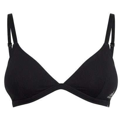 Black - Front - Adidas Womens-Ladies Cotton Triangle Cups Bralette