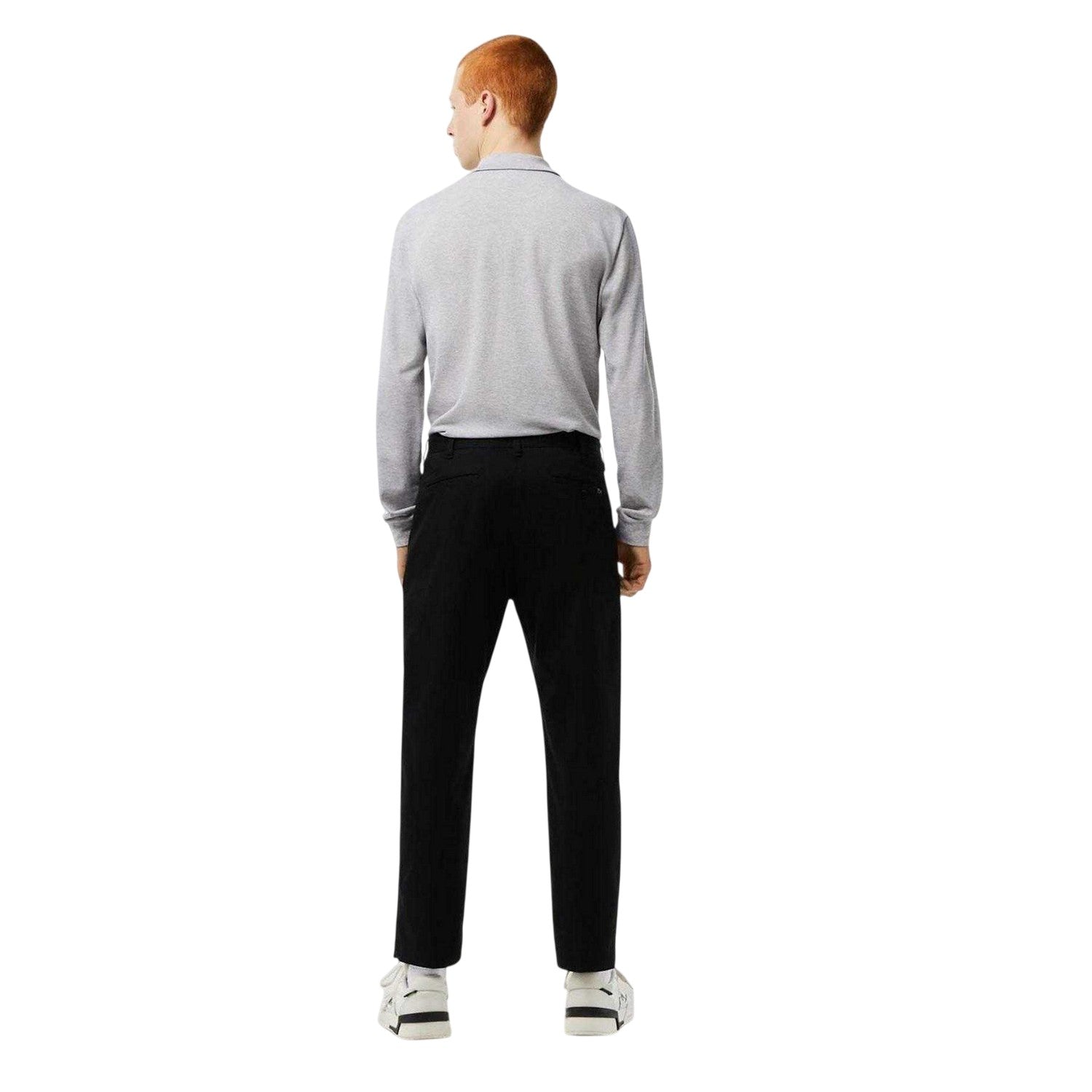 Black - Back - Lacoste Mens Tapered Chinos