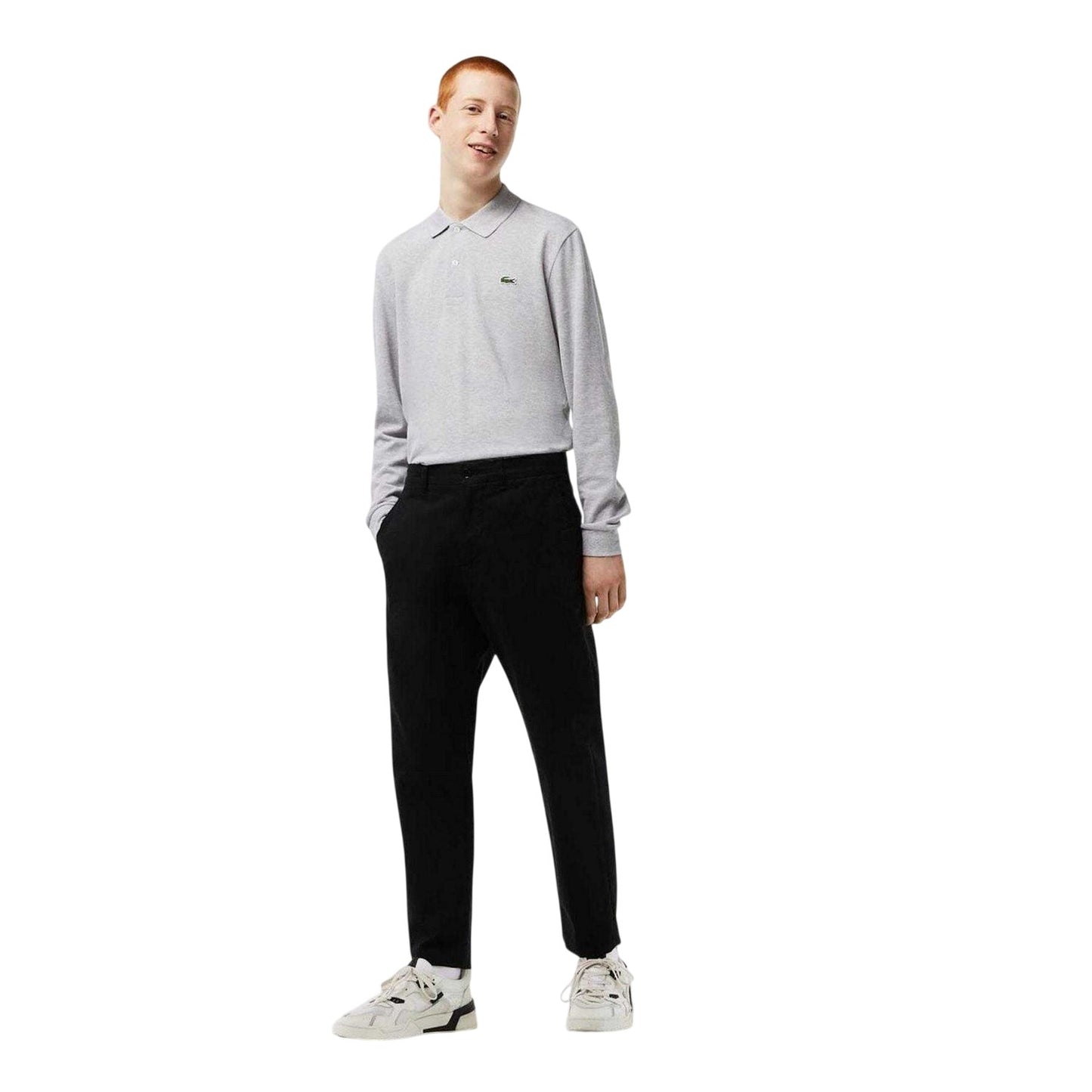 Black - Pack Shot - Lacoste Mens Tapered Chinos