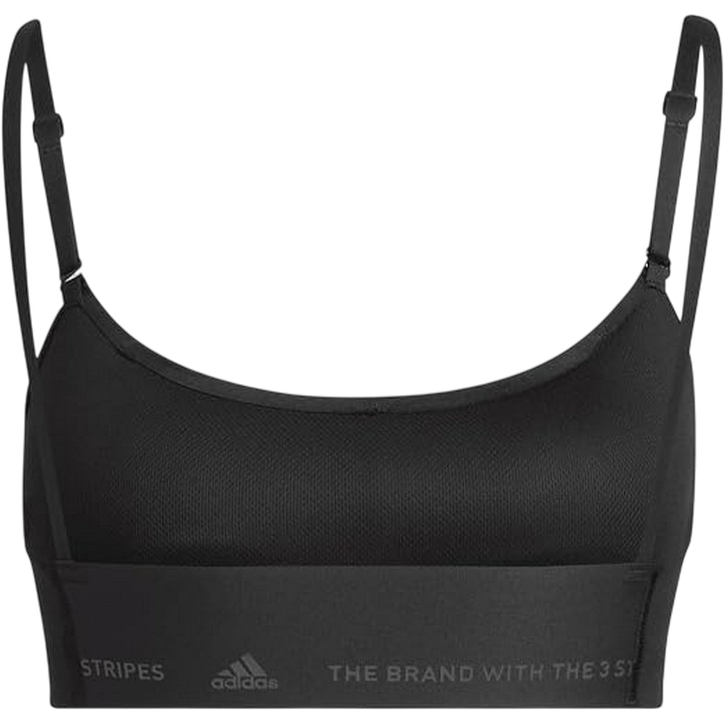 Black - Back - Adidas Womens-Ladies Scoop Neck Sports Bra