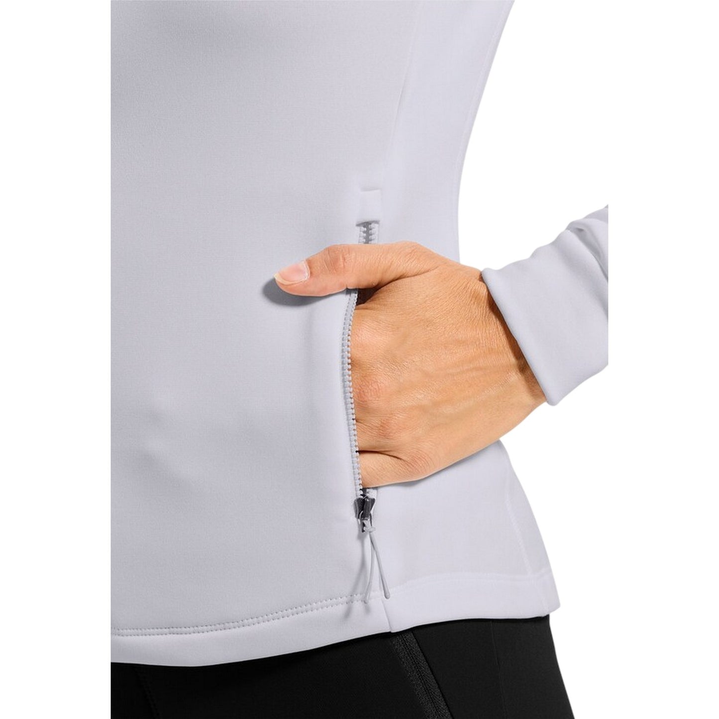 Lilac - Side - Odlo Womens-Ladies Berra Mock Neck Fleece Jacket