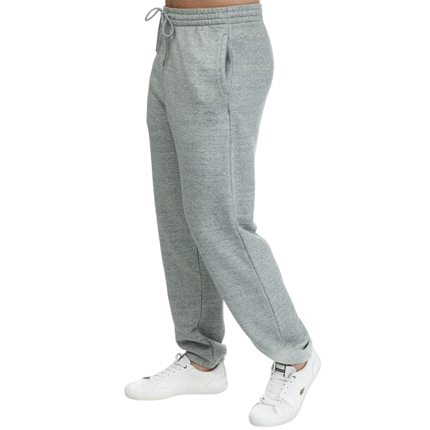 Heather Grey - Front - Dockers Mens Fleece Sport Joggers