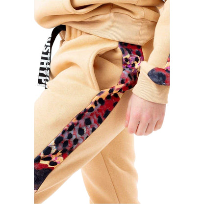 Hazelnut - Lifestyle - Hype Womens-Ladies Woven Animal Print Joggers