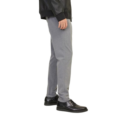 Grey Melange - Side - Jack And Jones Mens Connor Trousers