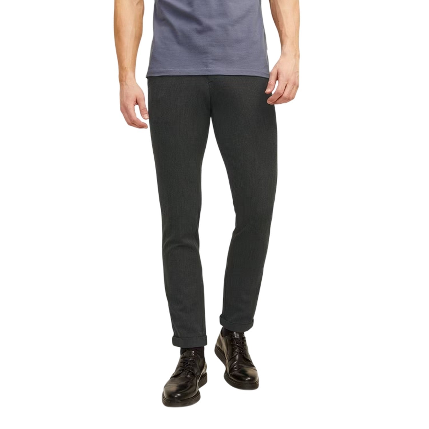 Dark Grey - Side - Jack And Jones Mens Connor Trousers