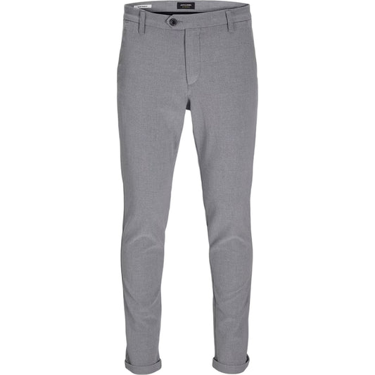 Grey Melange - Front - Jack And Jones Mens Connor Trousers