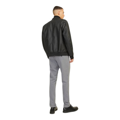 Grey Melange - Back - Jack And Jones Mens Connor Trousers