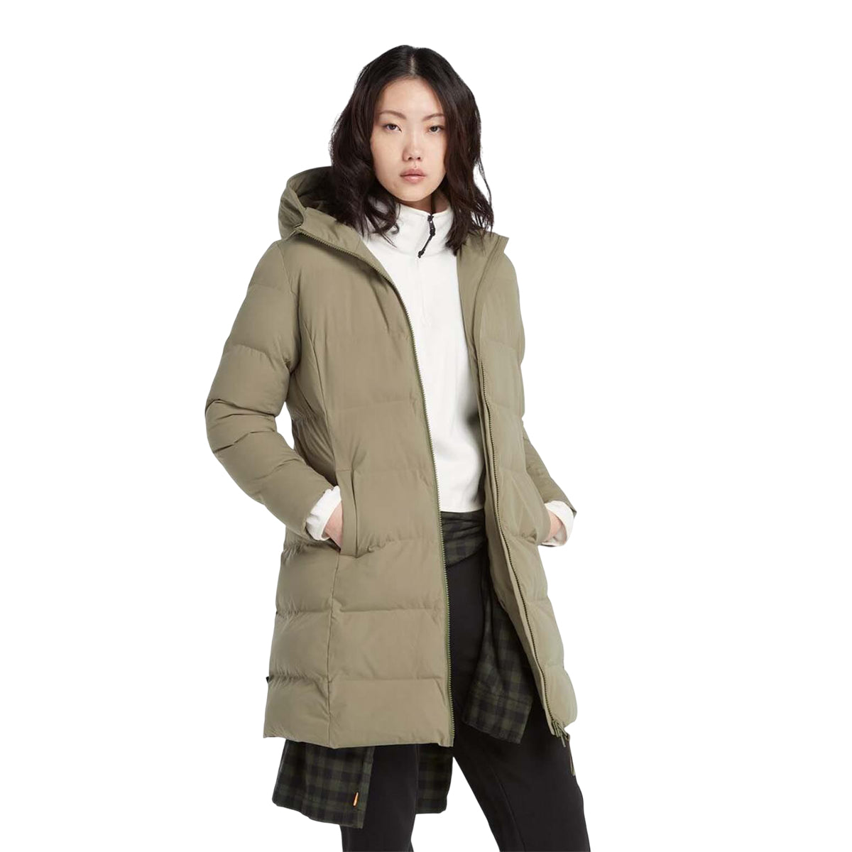 Green - Side - Timberland Womens-Ladies Durable Water Repellent Parka