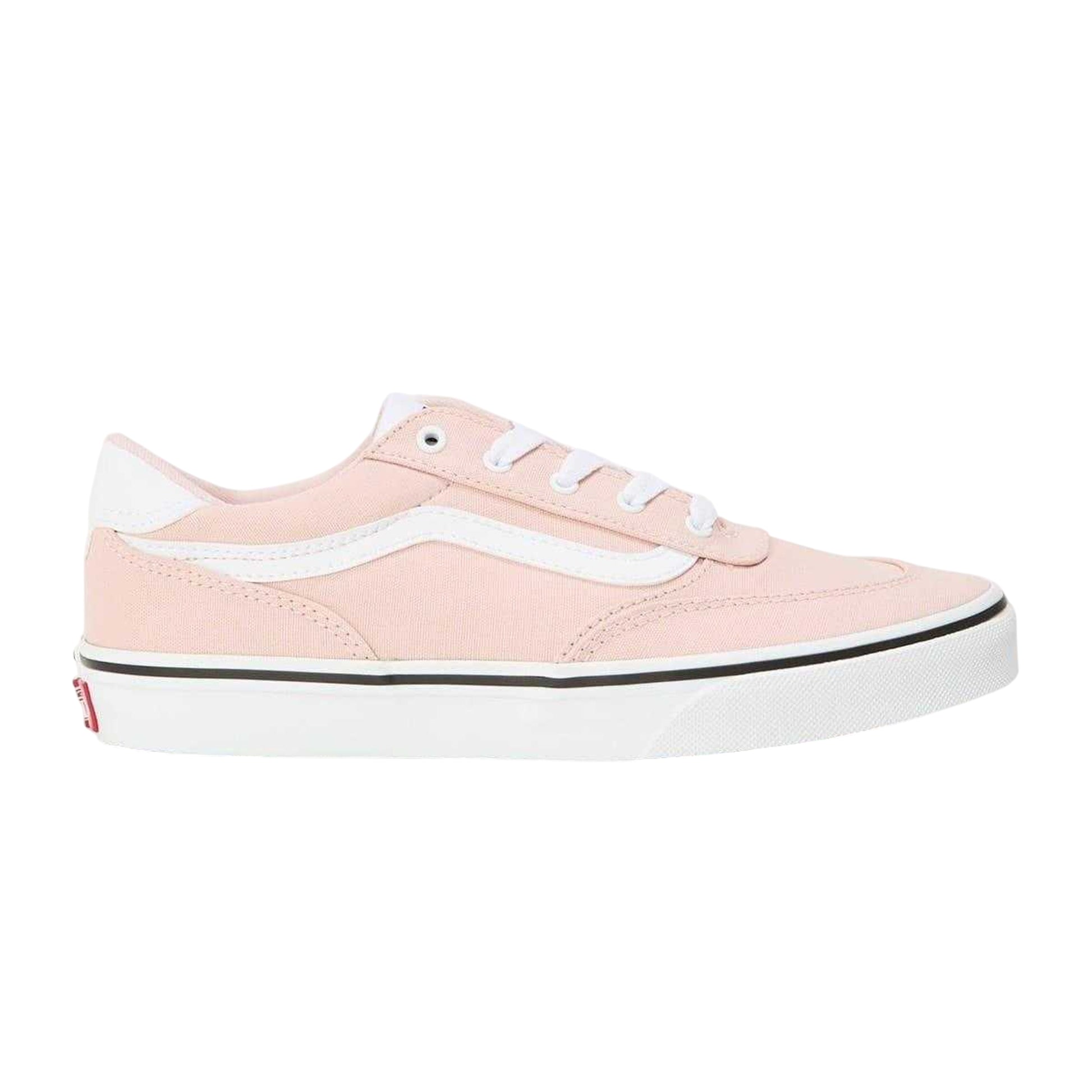 Rose - Front - Vans Childrens-Kids Brooklyn Canvas Platform Trainers
