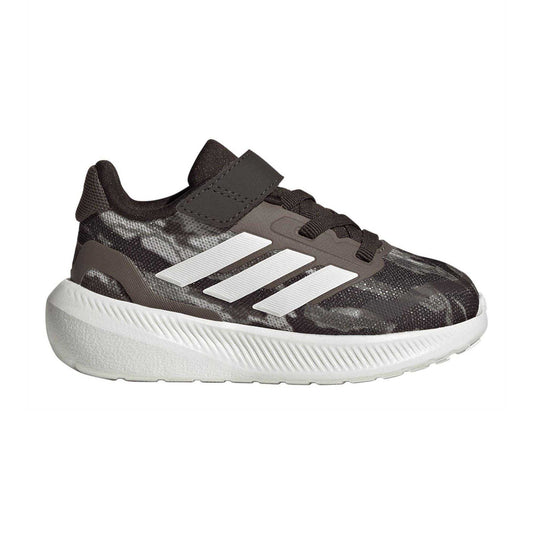 Green-White-Earth - Front - Adidas Childrens-Kids Runfalcon 5 Camouflage Trainers