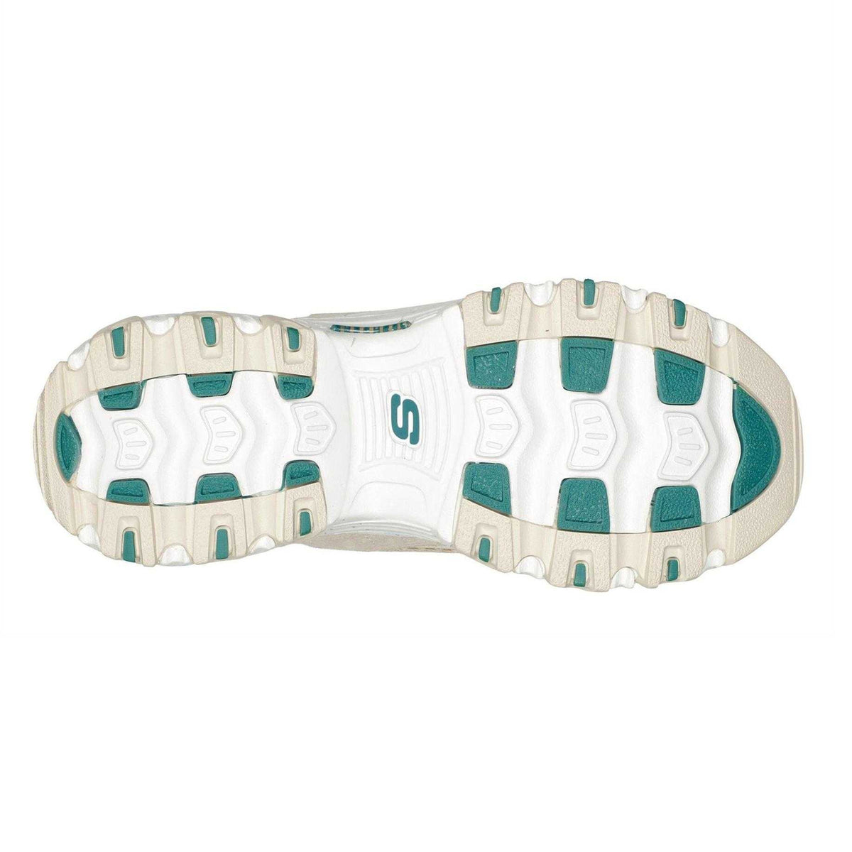 Off White - Side - Skechers Womens-Ladies DLites Christmas Suede Trainers