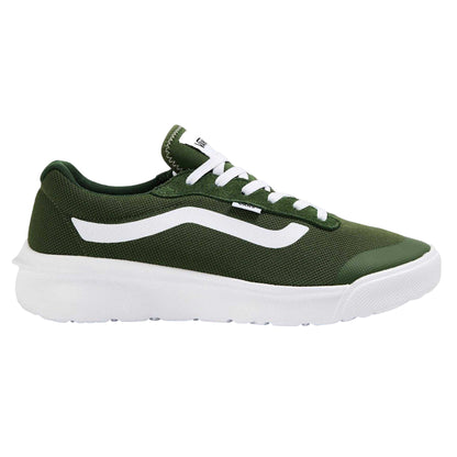 Mushroom - Front - Vans Mens Side Stripe Canvas Trainers