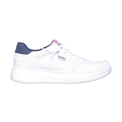 White - Front - Skechers Womens-Ladies Skipper Hi Canvas Trainers