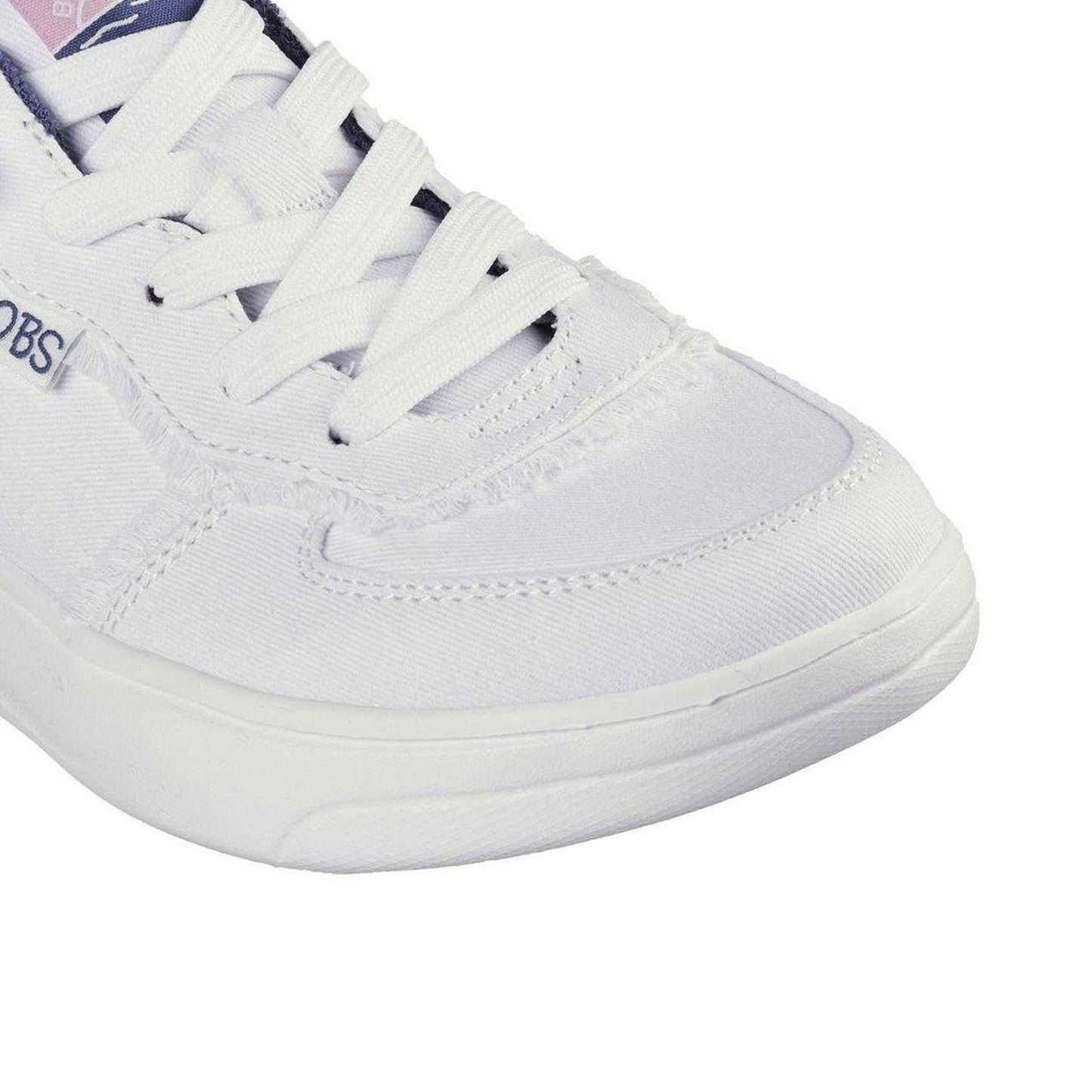White - Side - Skechers Womens-Ladies Skipper Hi Canvas Trainers