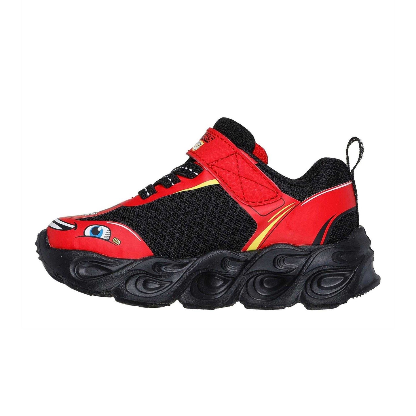 Red-Black - Back - Skechers Childrens-Kids Hot Lights Trainers