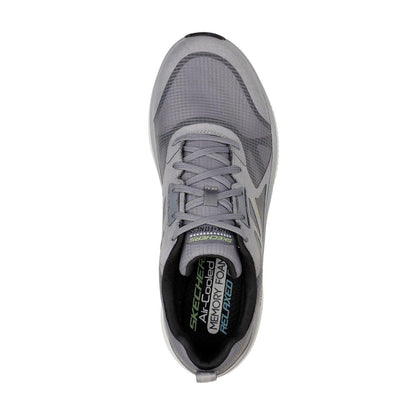 Grey - Back - Skechers Mens D´Lux Fitness Trainers