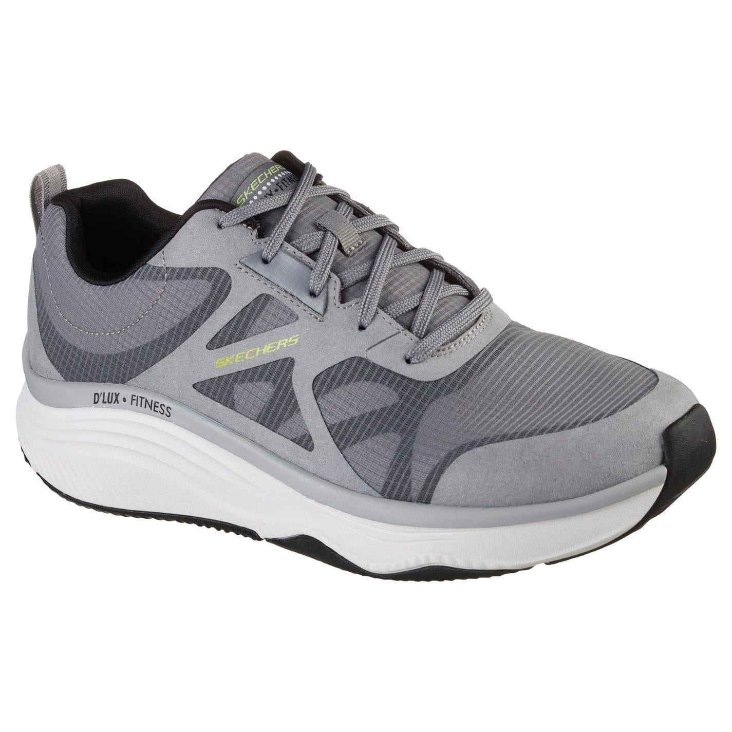 Grey - Front - Skechers Mens D´Lux Fitness Trainers