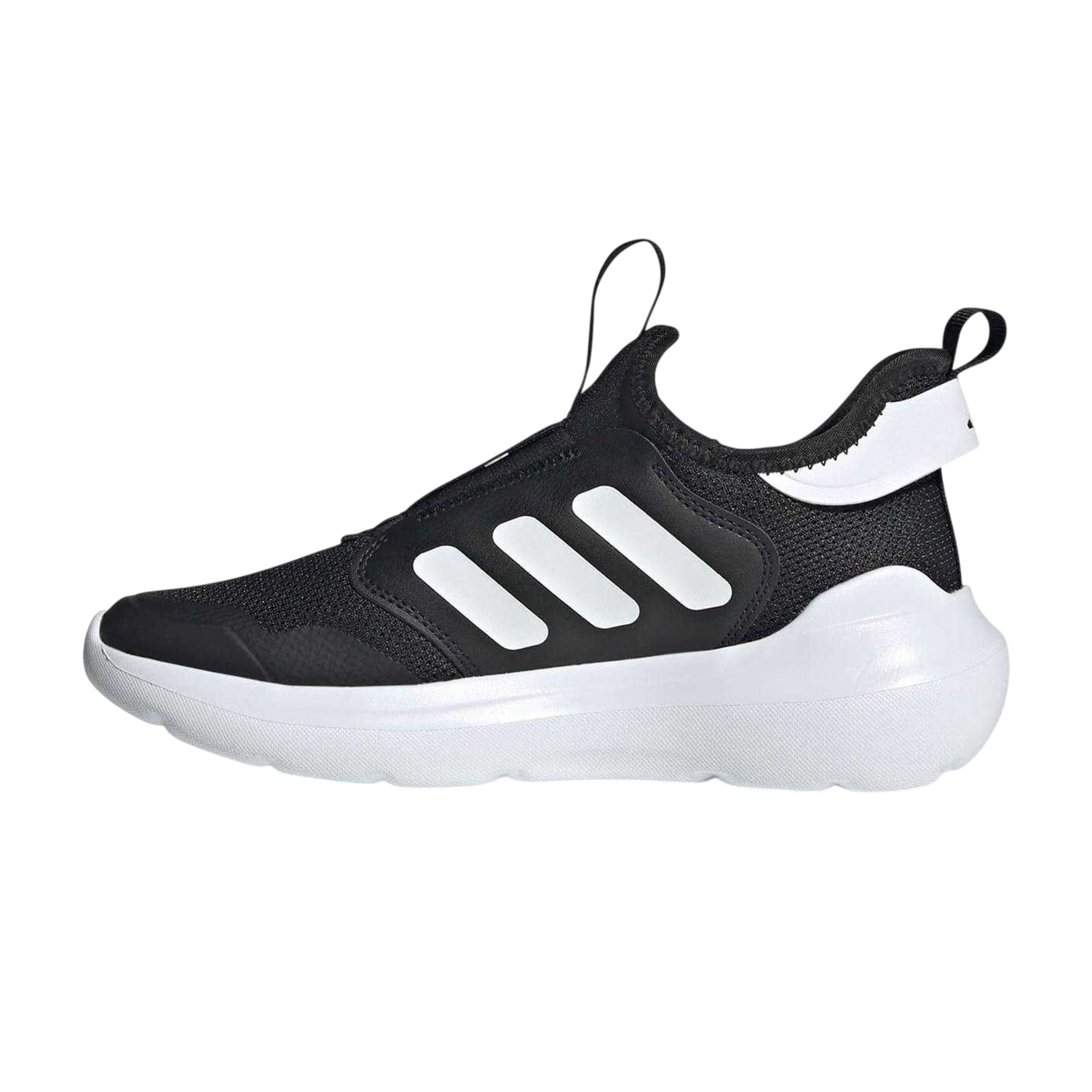 Black-White - Side - Adidas Childrens-Kids Trainers