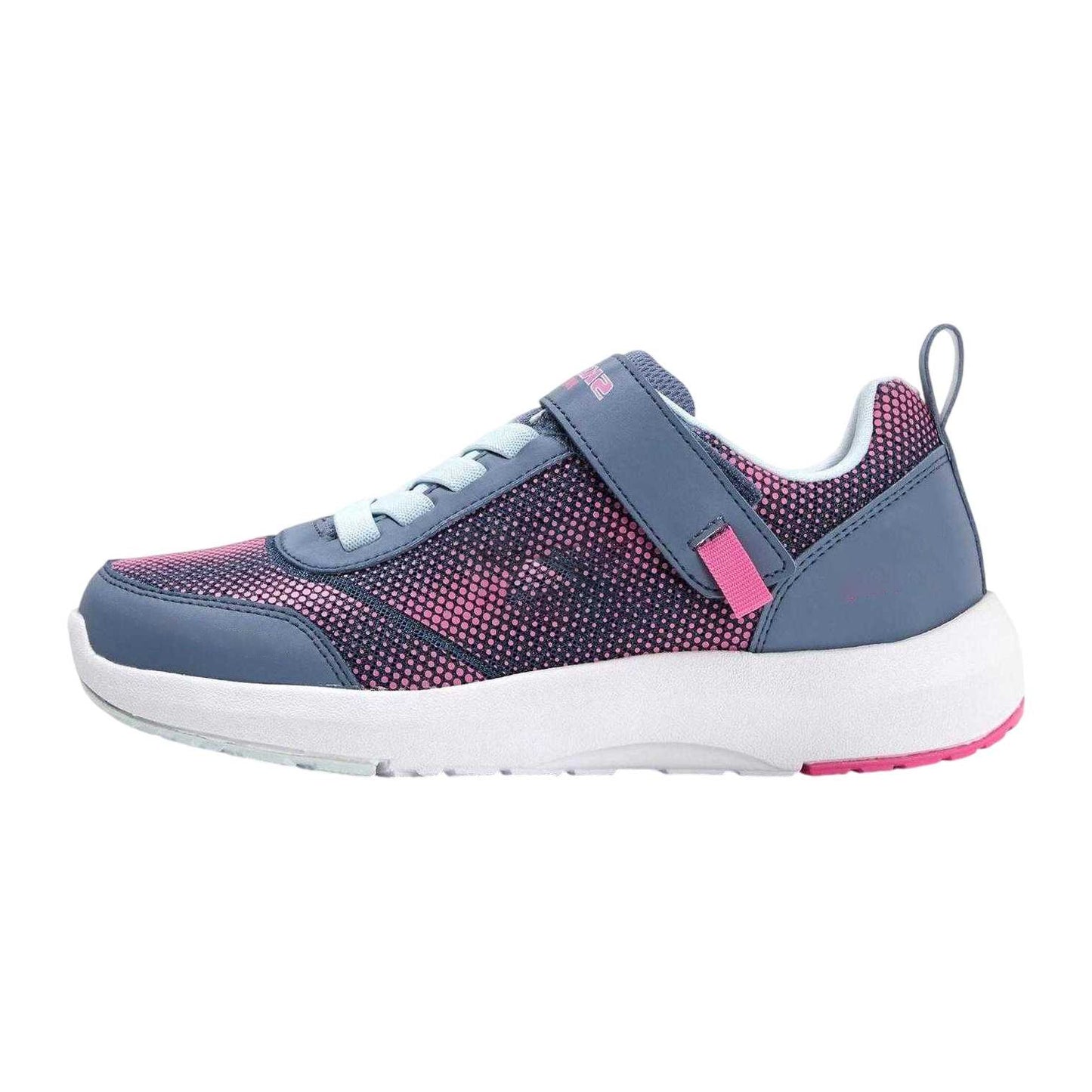 Charcoal-Pink - Back - Skechers Childrens-Kids Tread Journey Time Waterproof Trainers