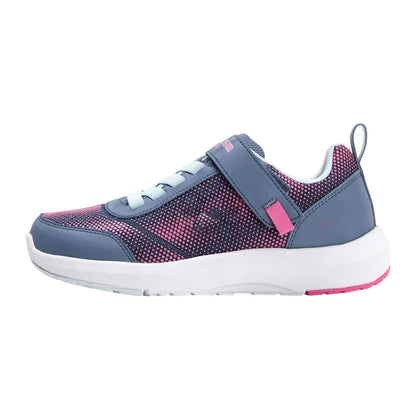 Charcoal-Pink - Back - Skechers Childrens-Kids Tread Journey Time Waterproof Trainers