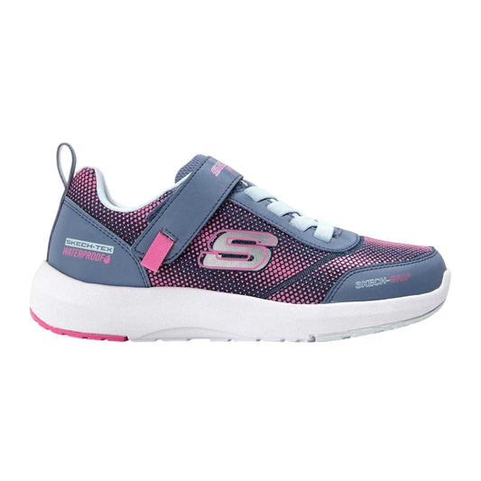 Charcoal-Pink - Front - Skechers Childrens-Kids Tread Journey Time Waterproof Trainers