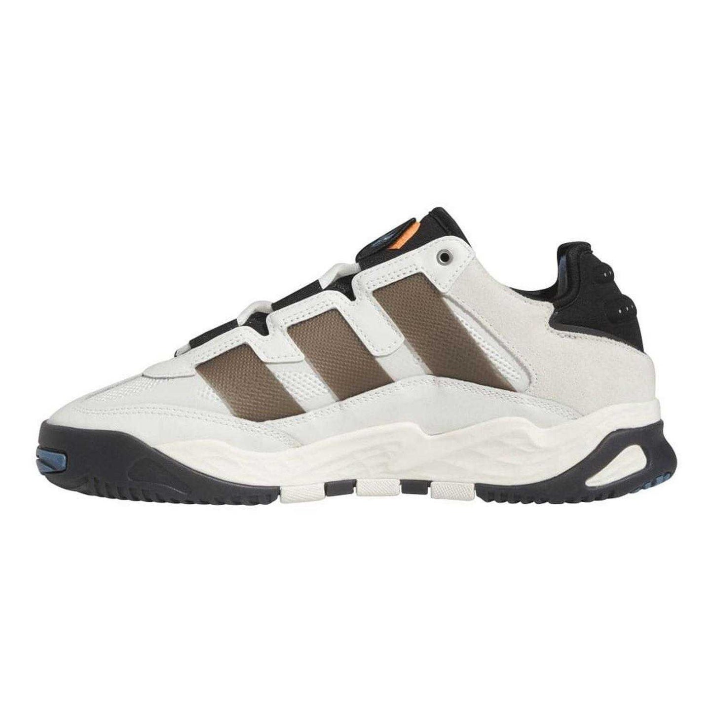 White - Back - Adidas Mens Originals Niteball Leather Trainers