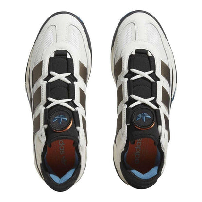 White - Side - Adidas Mens Originals Niteball Leather Trainers