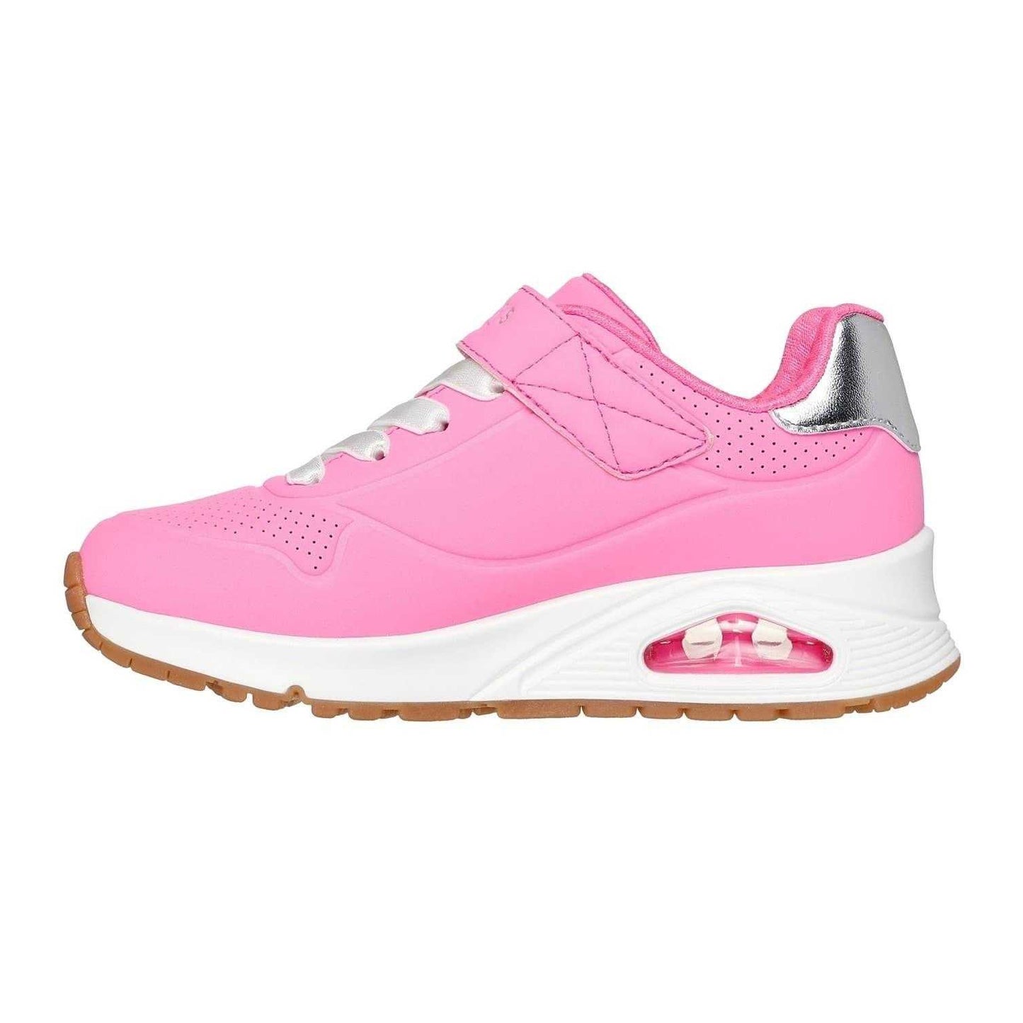 Hot Pink-Silver - Back - Skechers Girls GORE-TEX Trainers