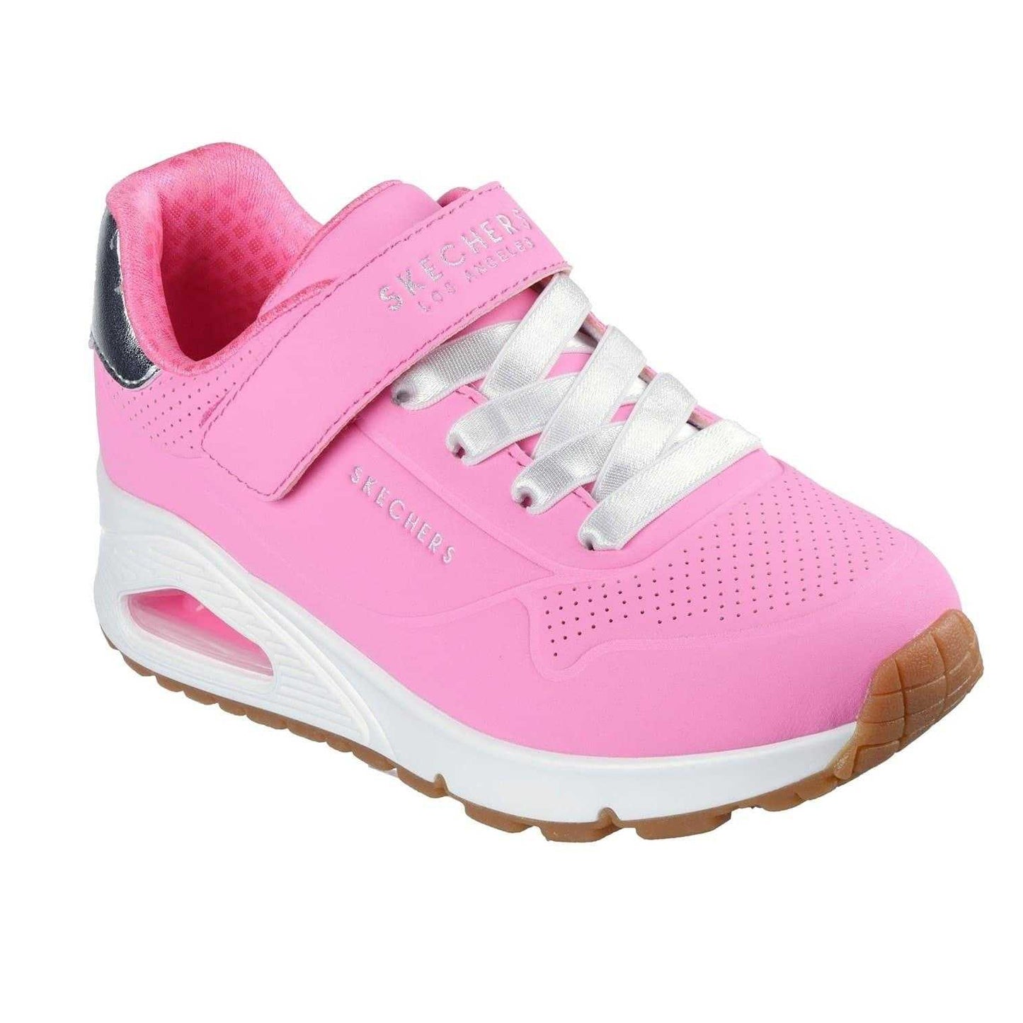 Hot Pink-Silver - Lifestyle - Skechers Girls GORE-TEX Trainers
