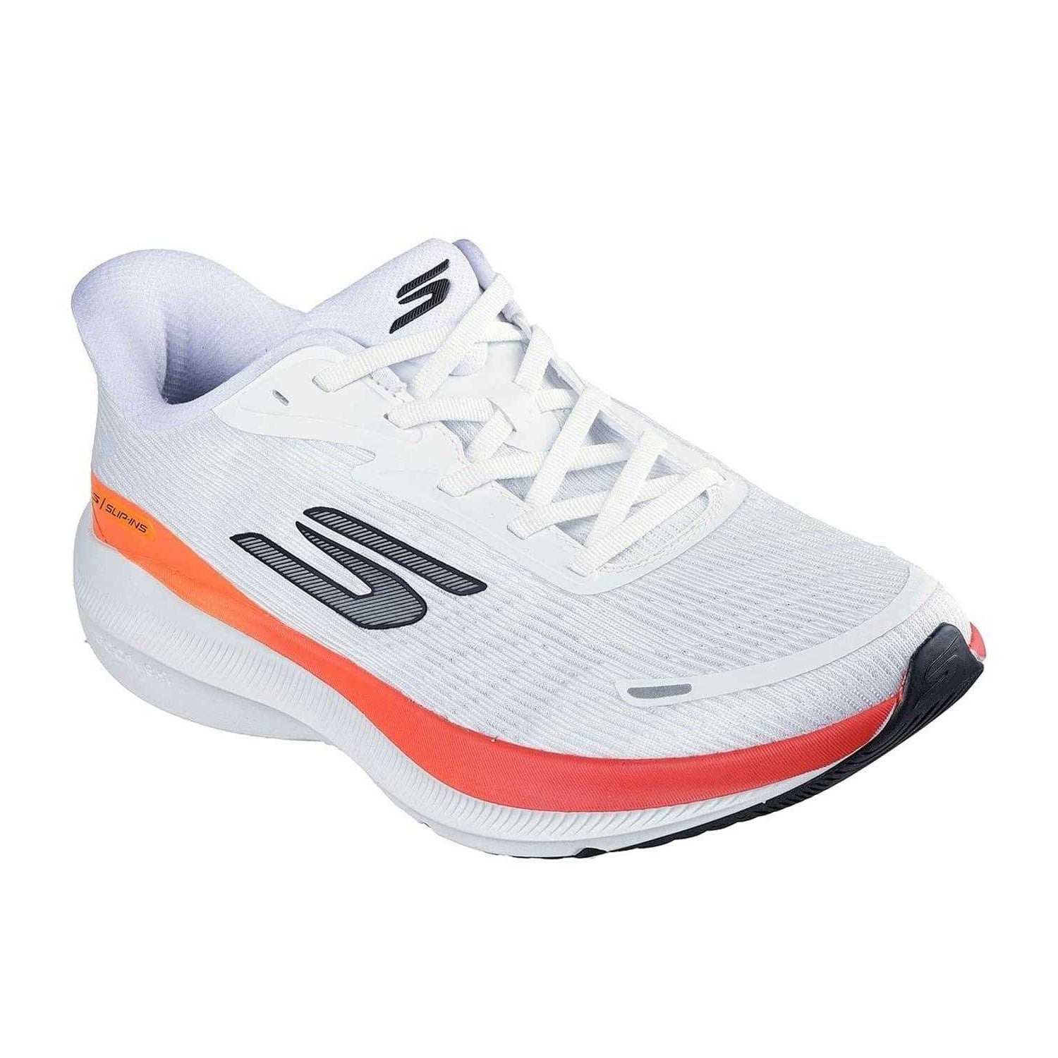 White-Orange - Lifestyle - Skechers Mens Aero Pulse Slip-In Trainers