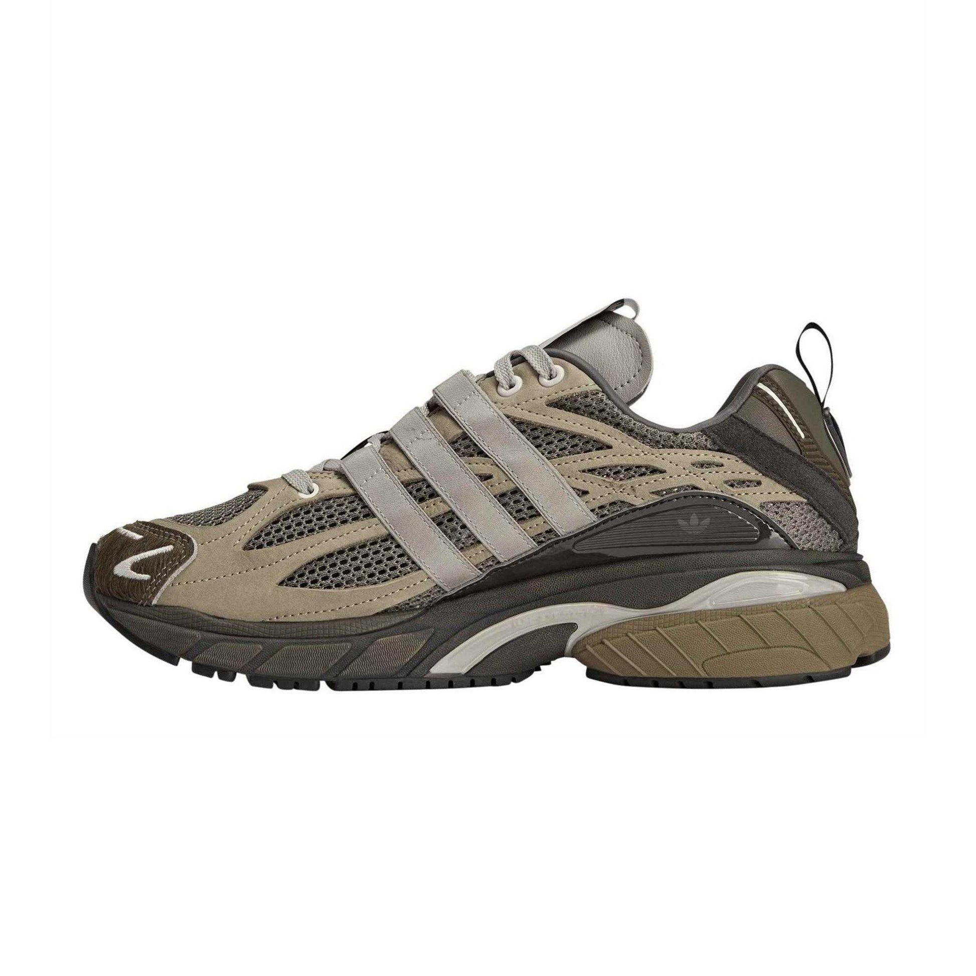 Brown - Side - Adidas Mens Originals Cushion STFM Nubuck Trainers
