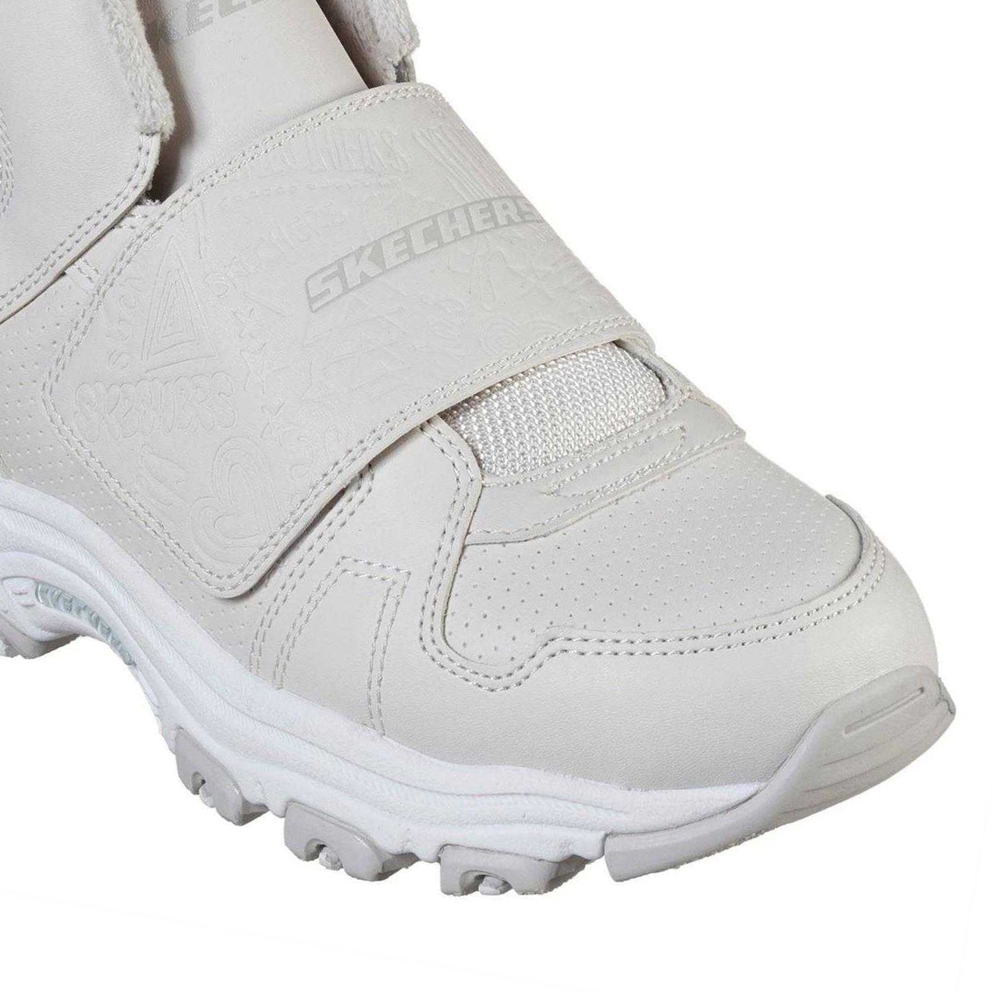Natural - Side - Skechers Childrens-Kids Chunky Trainers