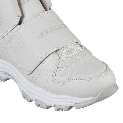 Natural - Side - Skechers Childrens-Kids Chunky Trainers
