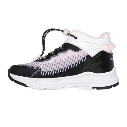 Black-Lavender - Back - Skechers Childrens-Kids Adventure 8 Trainers