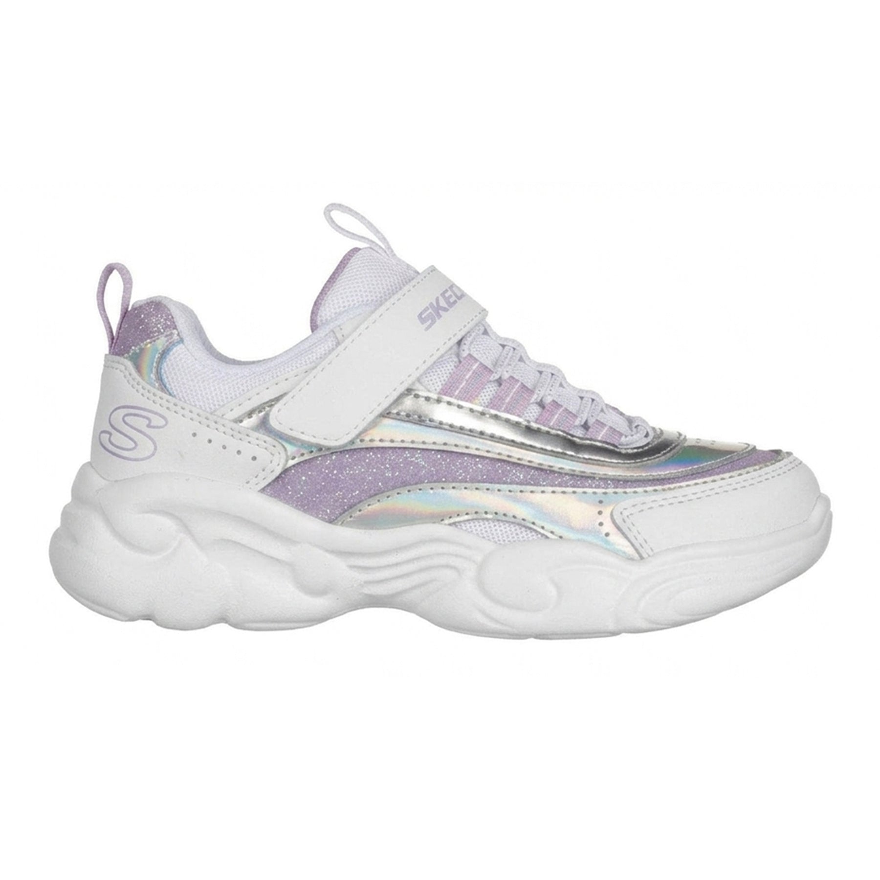 White-Lavender - Front - Skechers Childrens-Kids Unicorn Storm Trainers
