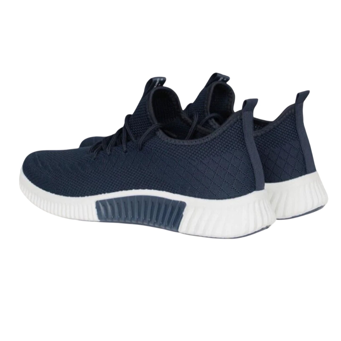 Navy - Back - Crosshatch Mens Nimbus Trainers