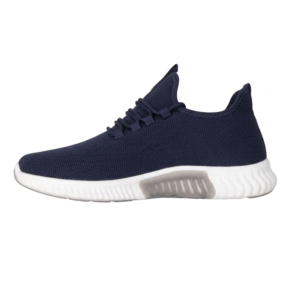 Navy - Side - Crosshatch Mens Nimbus Trainers