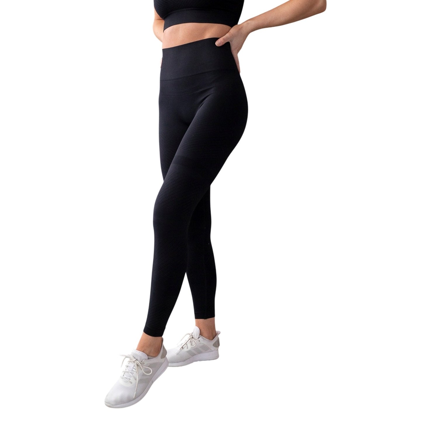 Black - Side - Casall Womens-Ladies Essential Leggings