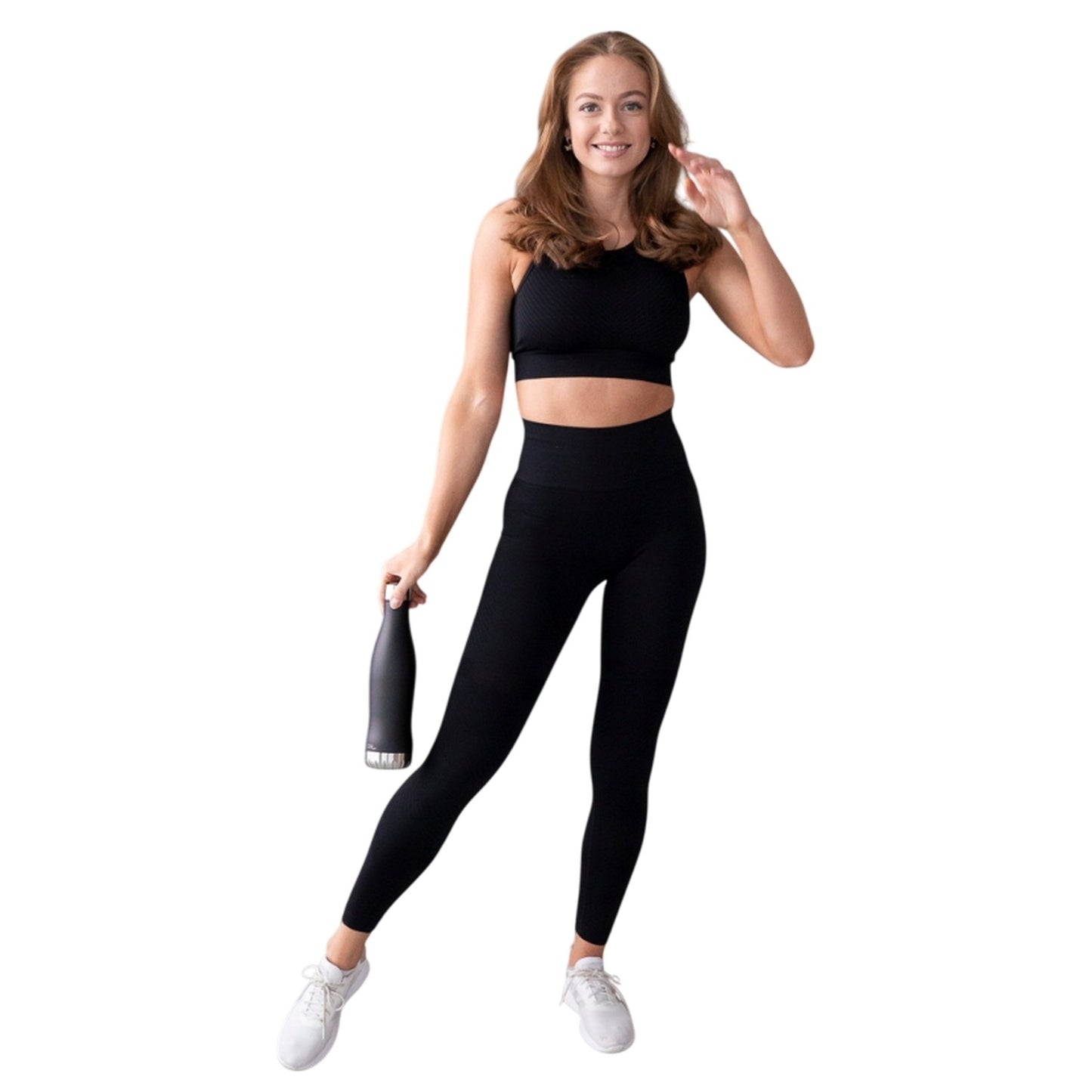 Black - Lifestyle - Casall Womens-Ladies Essential Leggings