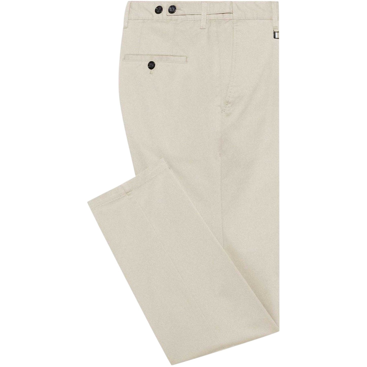 White - Back - Boss Mens Cotton Slim Chinos