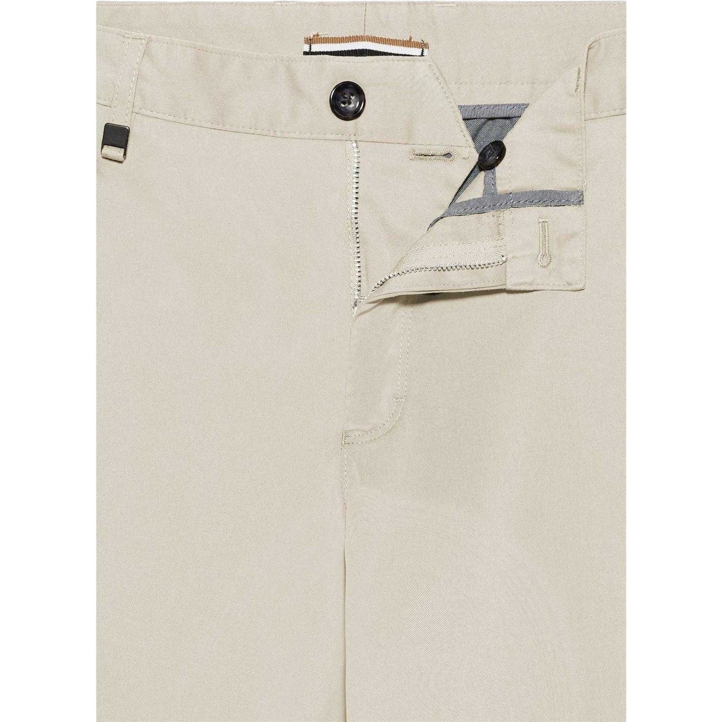 White - Side - Boss Mens Cotton Slim Chinos