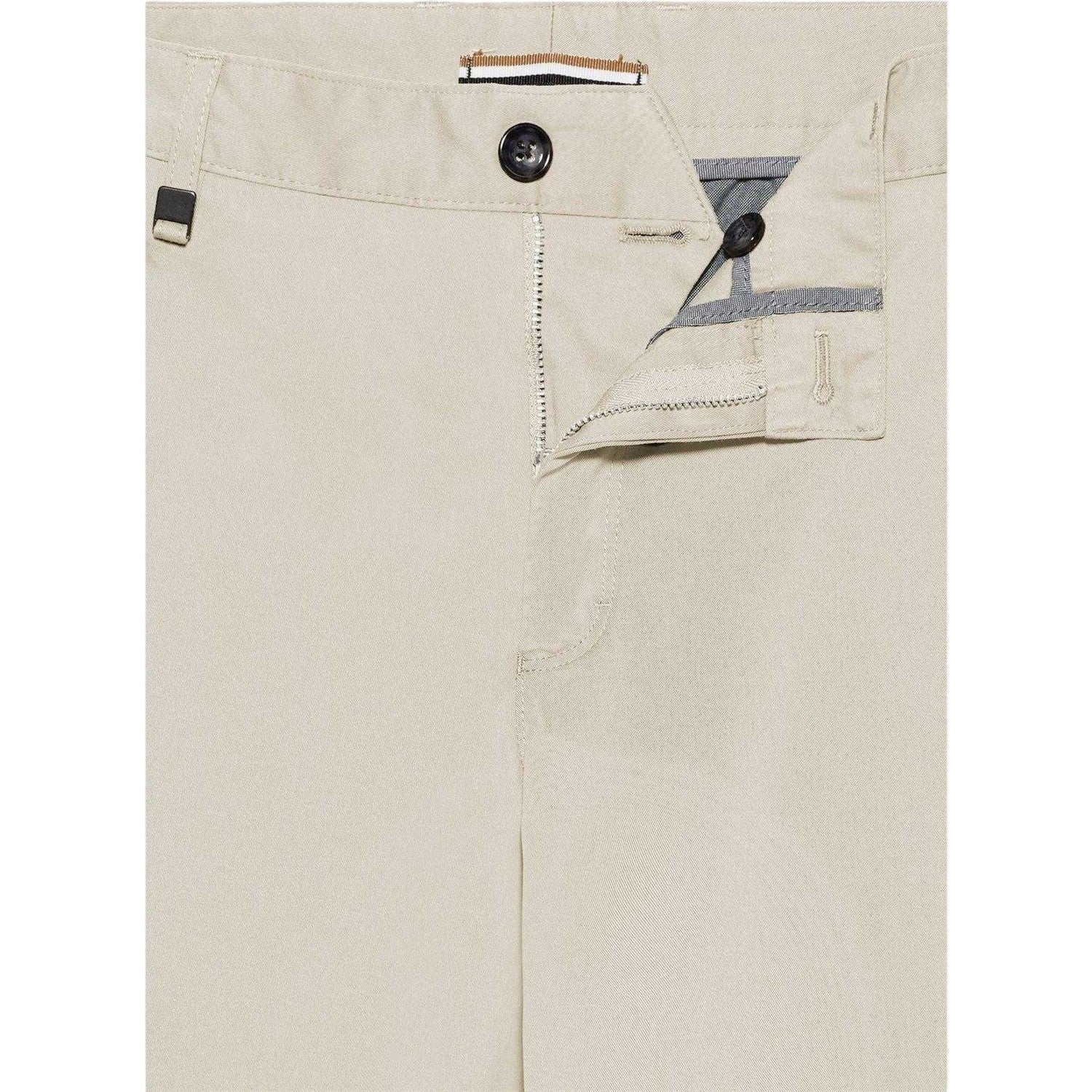 White - Side - Boss Mens Cotton Slim Chinos