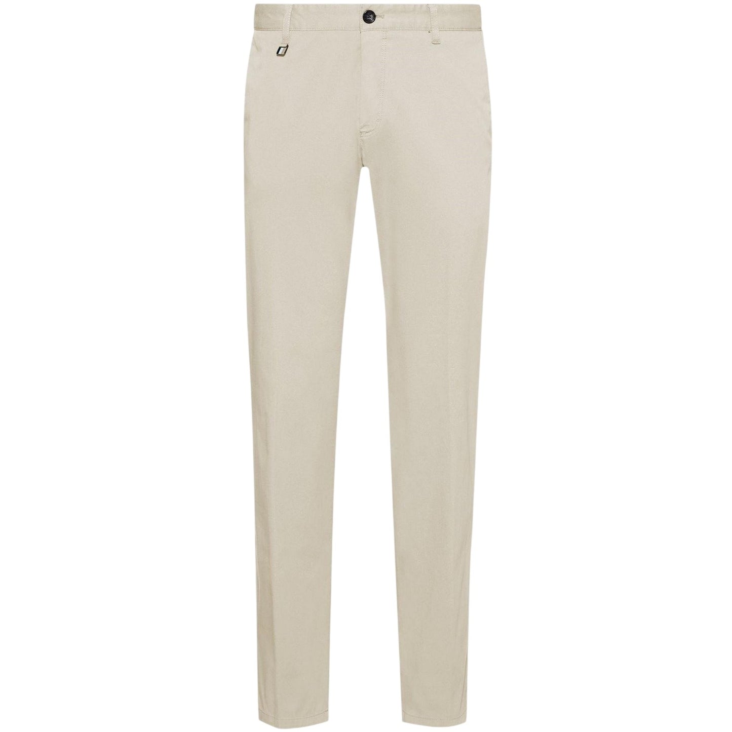 White - Front - Boss Mens Cotton Slim Chinos