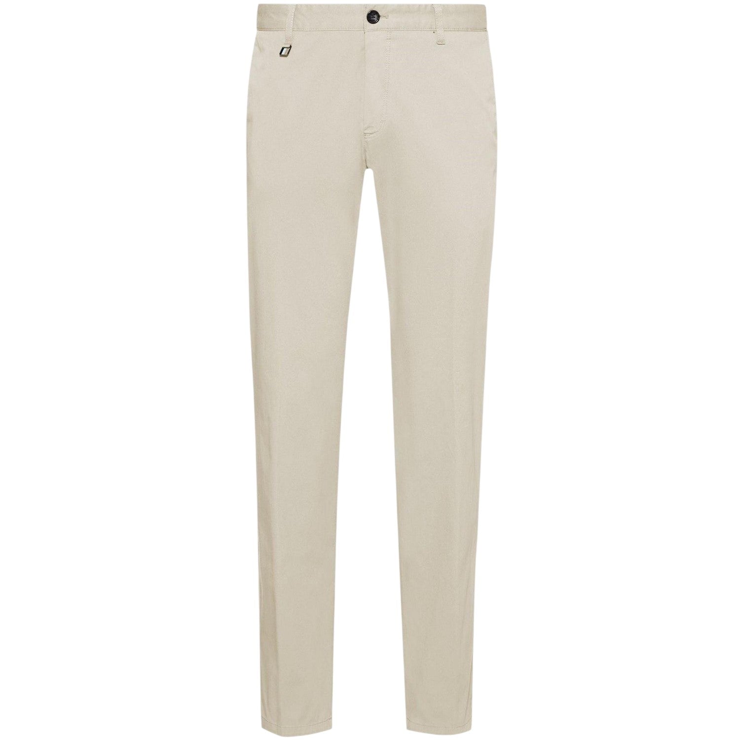 White - Front - Boss Mens Cotton Slim Chinos
