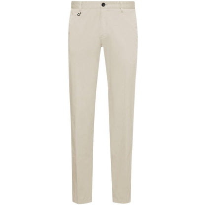 White - Front - Boss Mens Cotton Slim Chinos